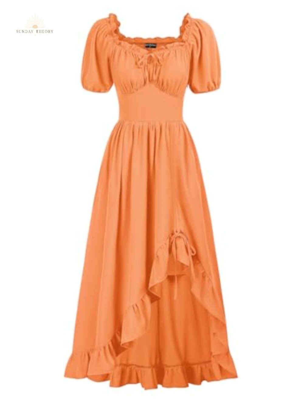 Renaissance Corset Dress High Low Victorian Peasant Costume